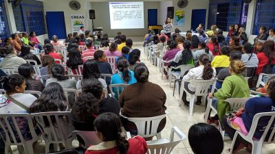 CREAS REALIZOU PALESTRA SOBRE ABUSO E EXPLORAÇÃO SEXUAL DE CRIANÇAS E ADOLESCENTES.