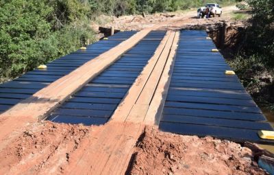 PONTE SOBRE O CÔRREGO PANDUI ESTÁ CONCLUÍDA. PONTE NOVA, CAMINHO LIVRE!