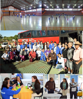 GRUPO DA MELHOR IDADE REALIZOU TREINAMENTO NA MANHÃ DESTA QUINTA-FEIRA DIA 22, NA QUADRA DO GINÁSIO DE ESPORTES