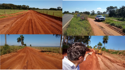 PREFEITURA DE IGUATEMI RECUPERA MAIS UM TRECHO DE ESTRADA RURAL