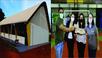 PREFEITA PATRÍCIA INAUGURA QUADRA COBERTA DO ASSENTAMENTO RANCHO LOMA. 