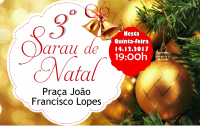 SARAU DE NATAL ACONTECE NESTA QUINTA, DIA 14