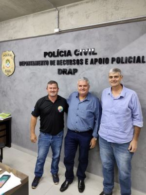 SECRETÁRIOS DA PREFEITURA DE IGUATEMI TRABALHAM PARA VIABILIZAR DOAÇÃO DE VEÍCULO PARA ATENDER FORÇAS POLICIAIS.