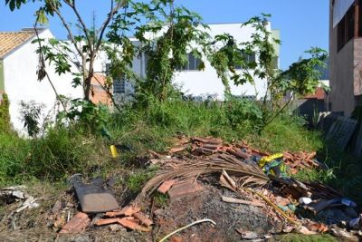 LIMPEZA DE TERRENOS BALDIOS É OBRIGAÇÃO DO PROPRIETÁRIO.
