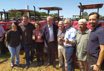 DR. LÍDIO RECEBEU EQUIPAMENTOS PARA A AGRICULTURA FAMILIAR DE IGUATEMI.