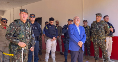 EXÉRCITO ATIVA ESQUADRÃO EM IGUATEMI COM A PRESENÇA DO PREFEITO MUNICIPAL E GENERAL DE BRIGADA.