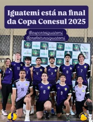 VOLEIBOL MASCULINO DE IGUATEMI CONQUISTA VAGA INÉDITA NA FINAL DA COPA CONE SUL 2025.