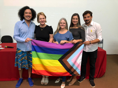 SECRETÁRIAS PARTICIPAM DE SEMINÁRIO SOBRE POLÍTICAS PÚBLICAS DO LGBT.