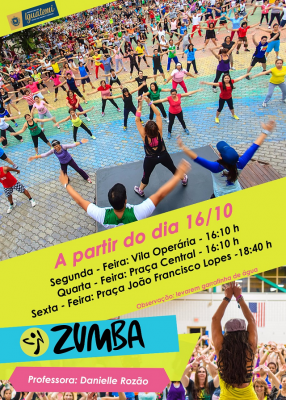 PREFEITURA INICIA SEGUNDA-FEIRA PROJETO “ZUMBA NA PRAÇA”