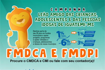 CRIANÇAS, ADOLESCENTES E IDOSOS PODEM SER BENEFICIADOS COM A DESTINAÇÃO DE RECURSOS DA DECLARAÇÃO DE IMPOSTO DE RENDA