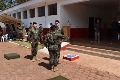 PREFEITO LÍDIO LEDESMA PARTICIPA DE CERIMÔNIA DE PASSAGEM DE COMANDO DO 3º ESQUADRÃO DE CAVALARIA MECANIZADO DE IGUATEMI.