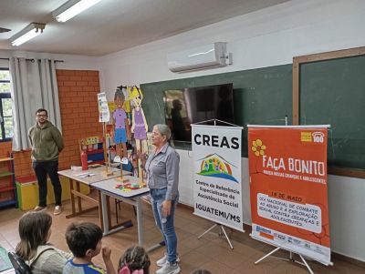 SECRETARIA DE ASSISTÊNCA SOCIAL ATRAVÉS DO CREAS DESENVOLVE PALESTRAS REFERENTE AO DIA NACIONAL DE COMBATE AO ABUSO E A EXPLORAÇÃO SEXUAL CONTRA CRIAN